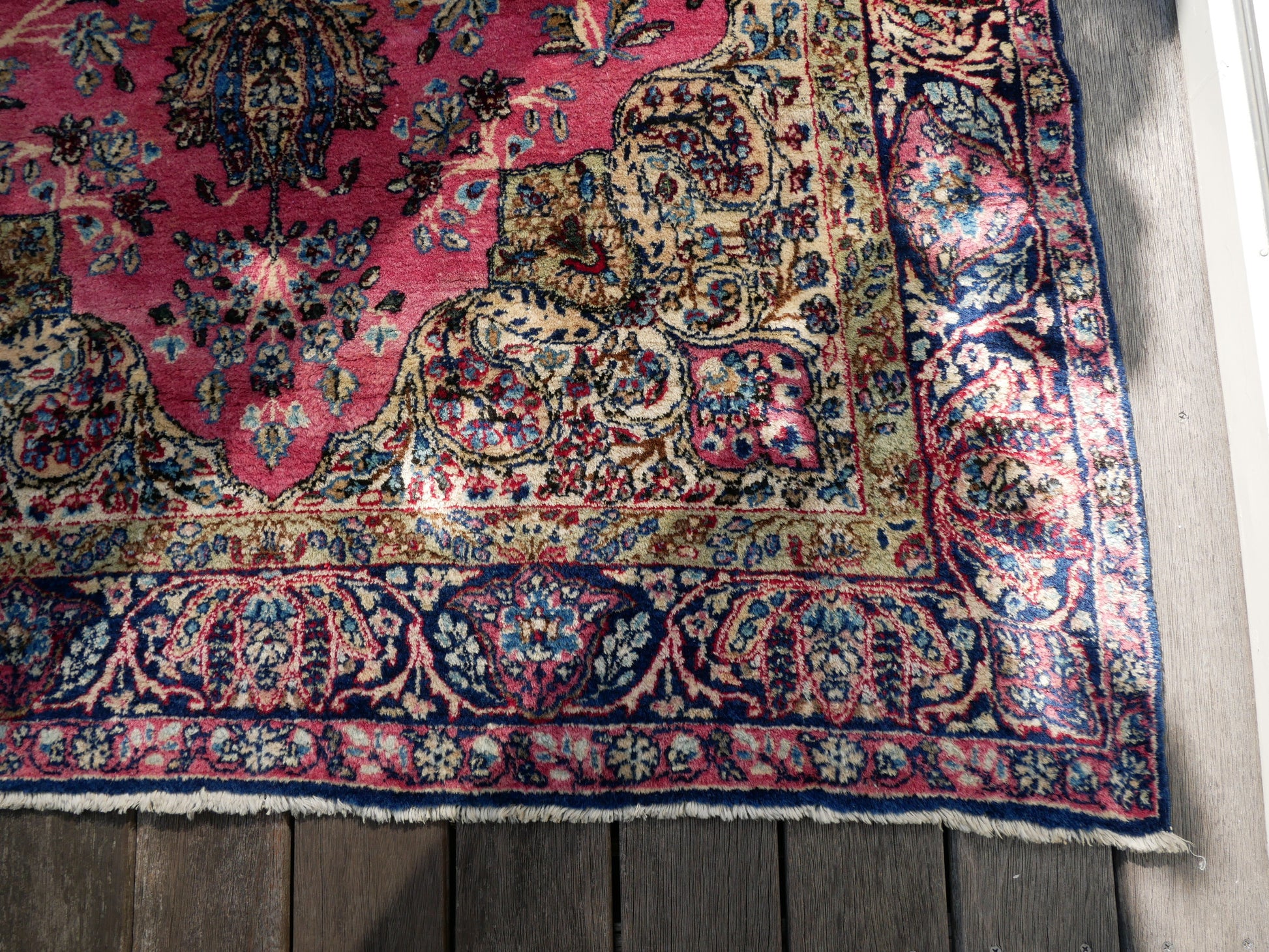 ペルシャ絨毯 ケルマンラバー産 アンティーク 897 - ラグ/カーペット 